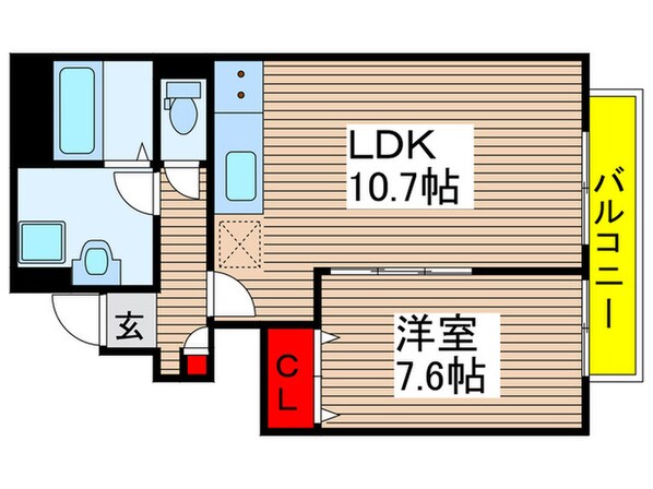 アスピリアスイムⅠの物件間取画像